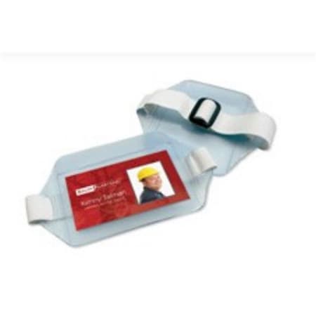 Sicurix Armband Badge Holders Vertical Elastic Strap CLEAR SI39829